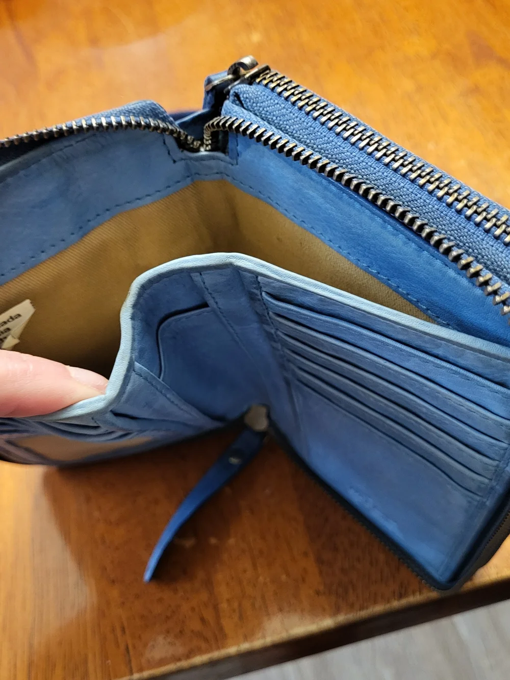 Milo Genuine Canadian Leather Woven Crossbody Bag with Phone Pocket And Wallet